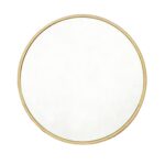 24" Gold Aluminum Round Framed Accent Mirror - Image 2