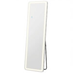 70" Silver Lighted Freestanding And Wall Mounted Framed Full Length Mirror - Image 3