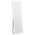 70" Silver Lighted Freestanding And Wall Mounted Framed Full Length Mirror - Image 2