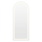 70" Silver Arch Lighted Freestanding And Wall Mounted Framed Full Length Mirror - Image 2