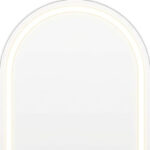 70" Silver Arch Lighted Freestanding And Wall Mounted Framed Full Length Mirror - Image 4